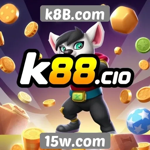 Variedade de jogos disponíveis em k8B.com